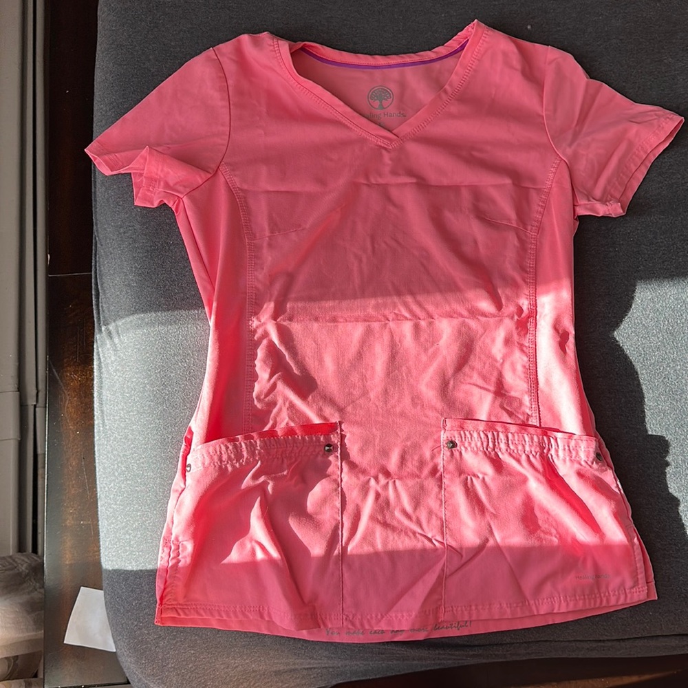 Healing Hands Scrub Set (XS) Pink